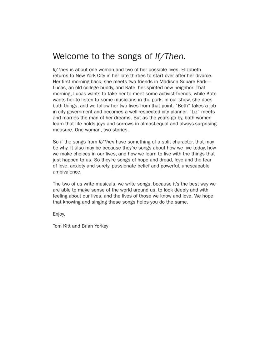 If/Then - Vocal Selections