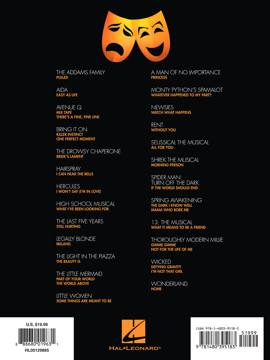 Contemporary Musical Theatre for Teens Young Women's Edition Volume 1