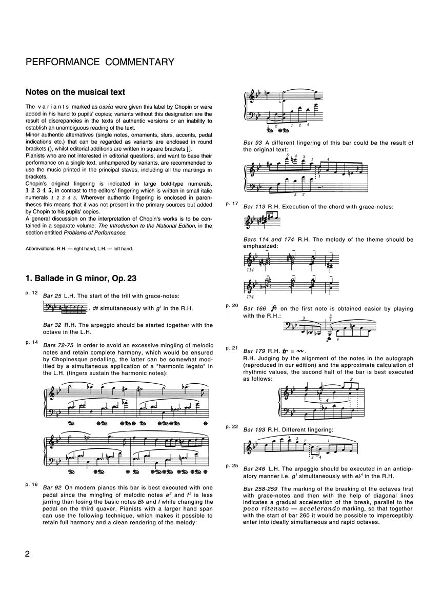 Chopin Ballades - Chopin National Edition Vol. I Ekier