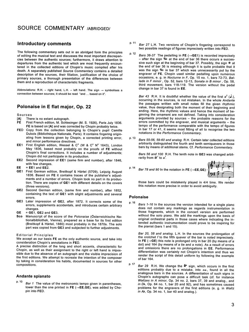 Chopin Grande Polonaise in E Flat Major Op.22 for Piano and Orch - National Edition Ekier