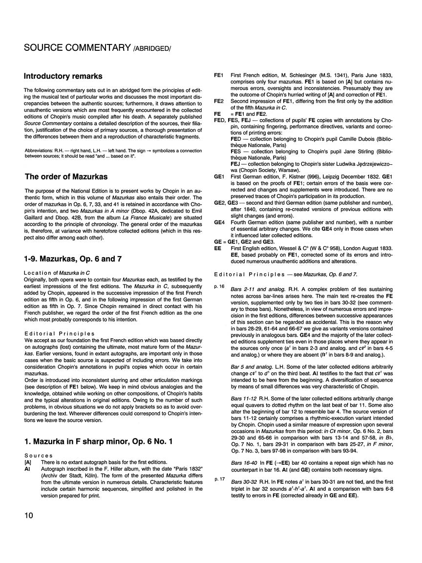 Chopin Mazurkas - Chopin National Edition Ekier