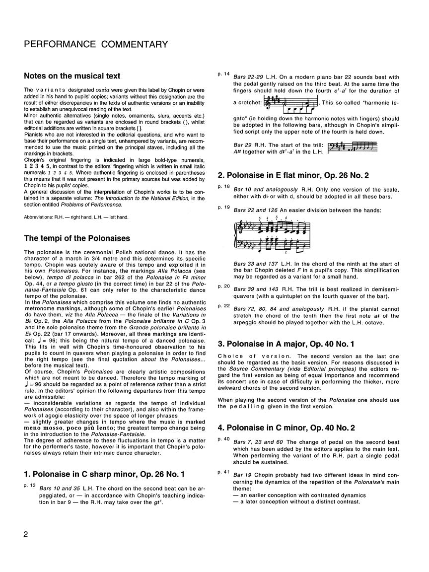 Chopin Polonaises Series A - Chopin National Edition Ekier