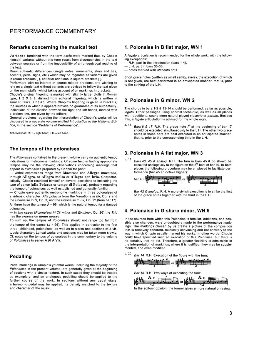 Chopin Polonaises Series B - Published Posthumously