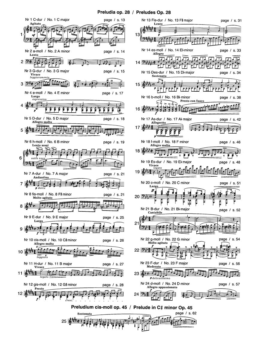 Chopin Preludes - Chopin National Edition Vol. VII Ekier