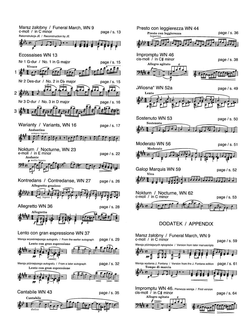 Chopin Various Compositions for Piano - Chopin National Editions Vol. XXIX B