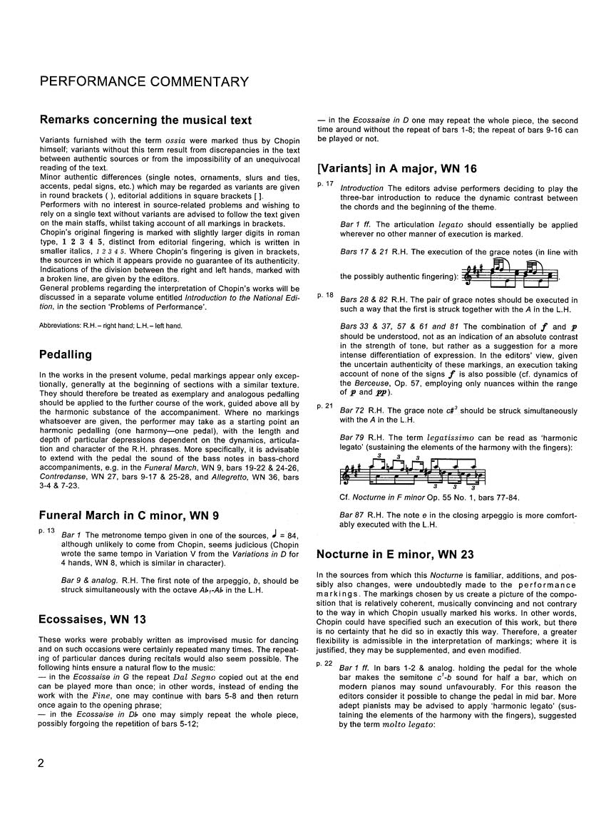 Chopin Various Compositions for Piano - Chopin National Editions Vol. XXIX B