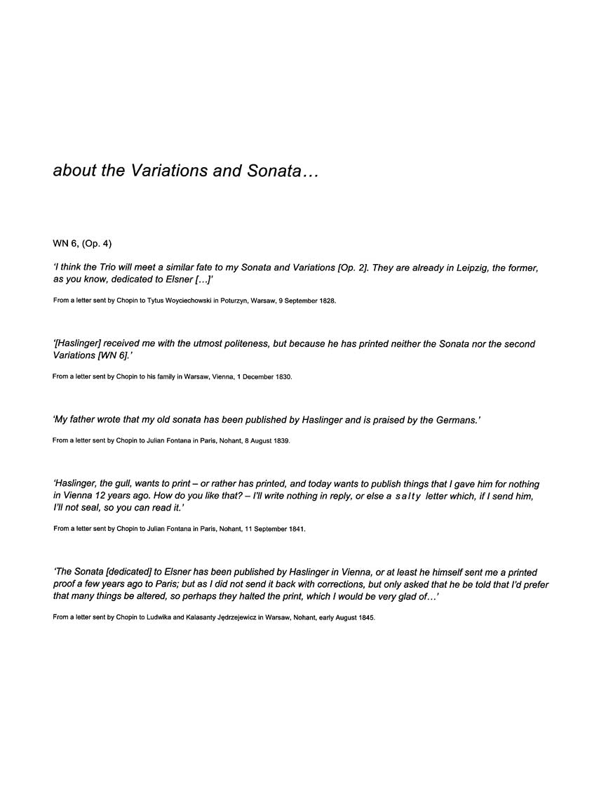 Chopin Various Works Series B: Variations in E and Sonata in C Minor - National Edition Series B Vol. IV