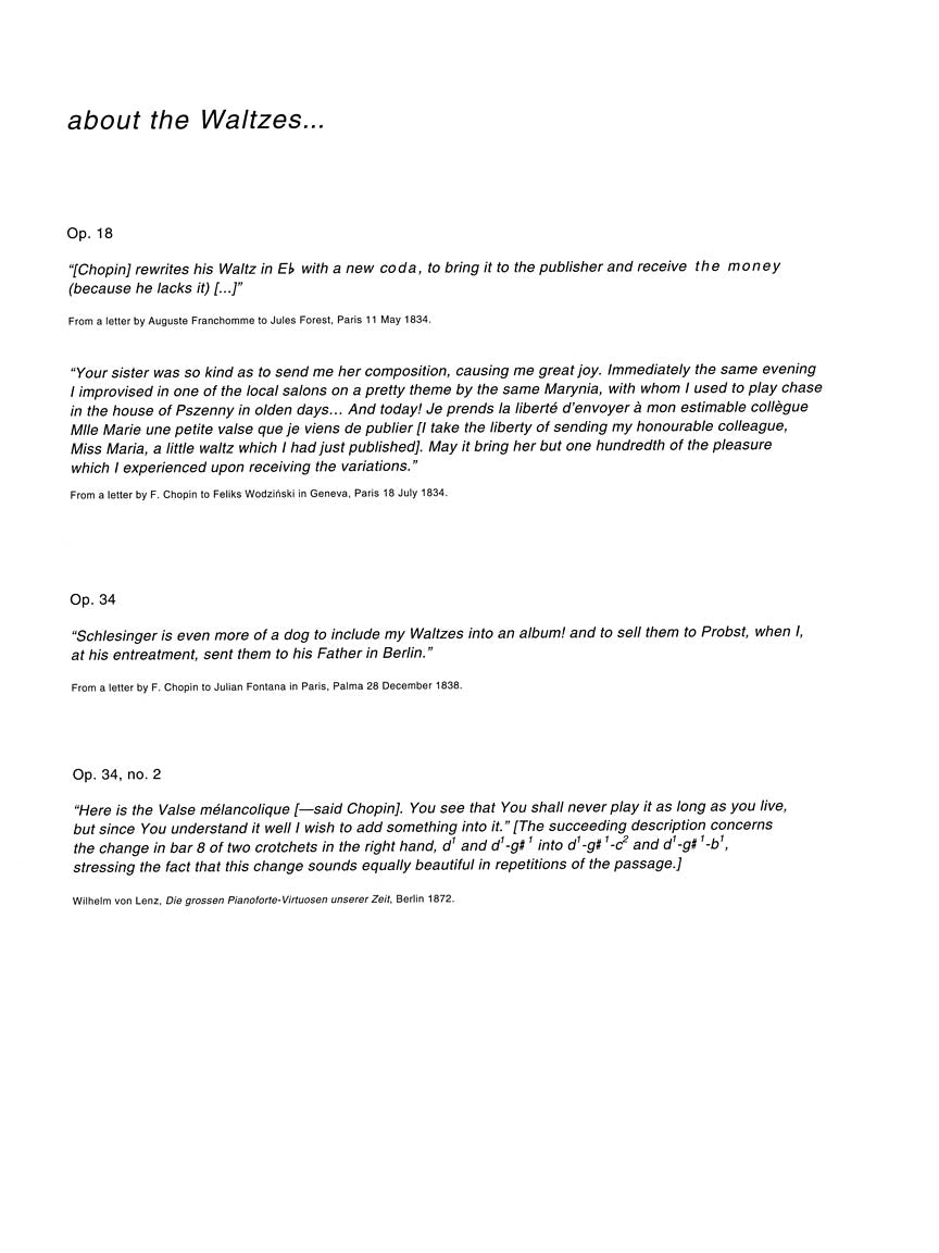 Chopin Waltzes - Chopin National Edition Vol. XI Ekier