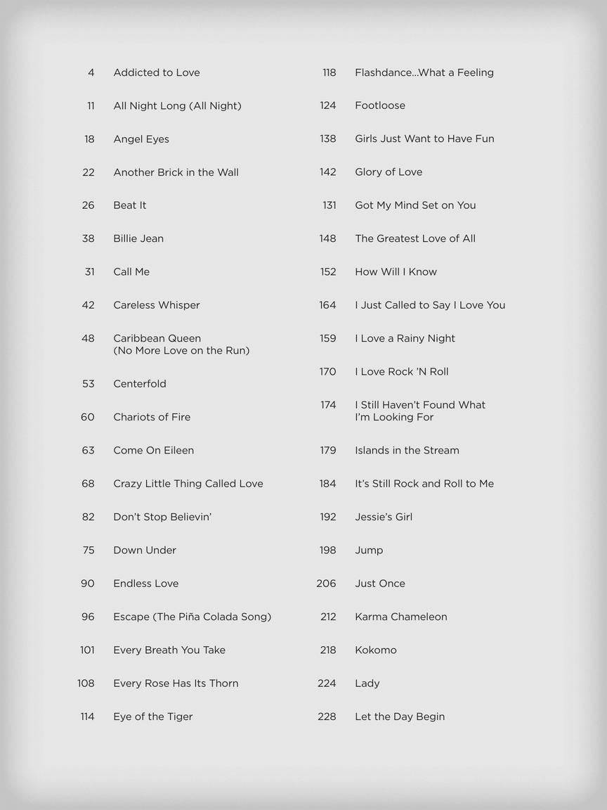 Songs of the 1980s - New Decade Series