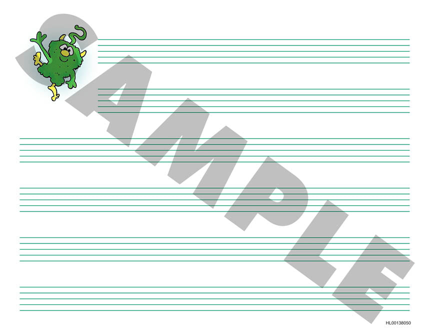 Thompson Easiest Piano Course - Music Staff Paper