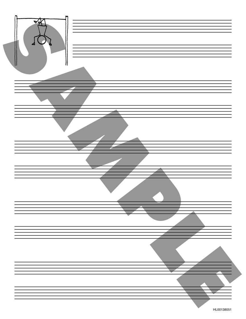 Burnam A Dozen a Day - Music Staff Paper