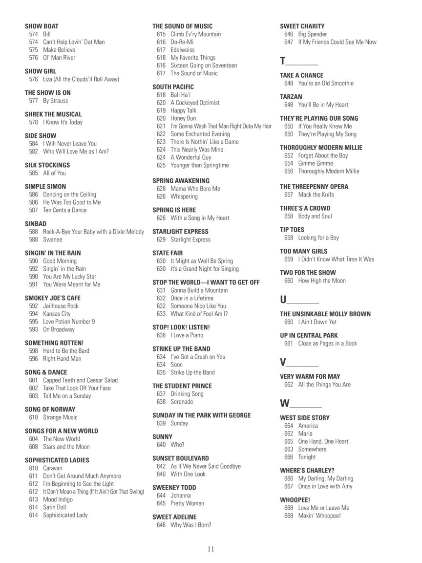 New Broadway Fake Book, The