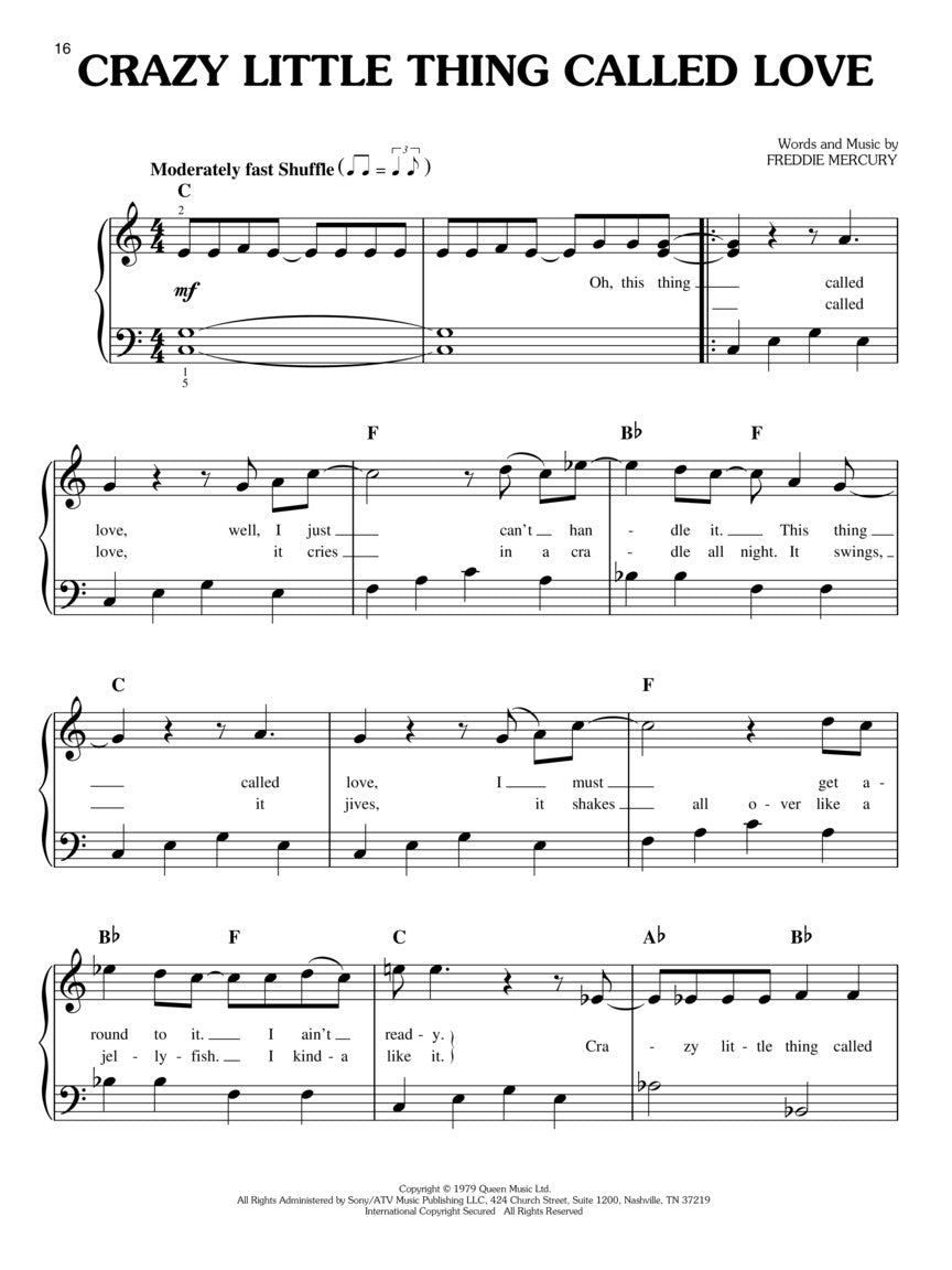 Queen - Easy Piano Collection