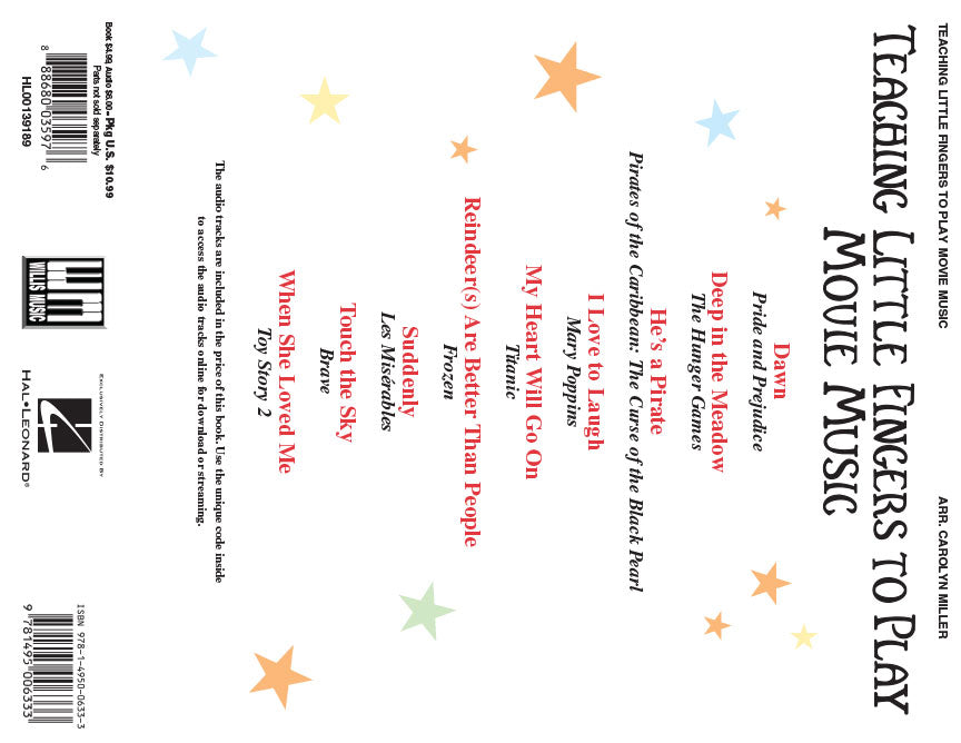 Teaching Little Fingers to Play Movie Music (Book/Online Audio)