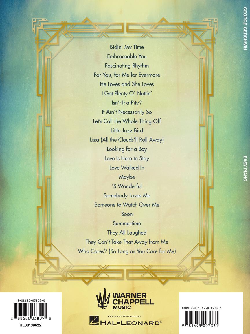 Gershwin: Gershwin For Easy Piano