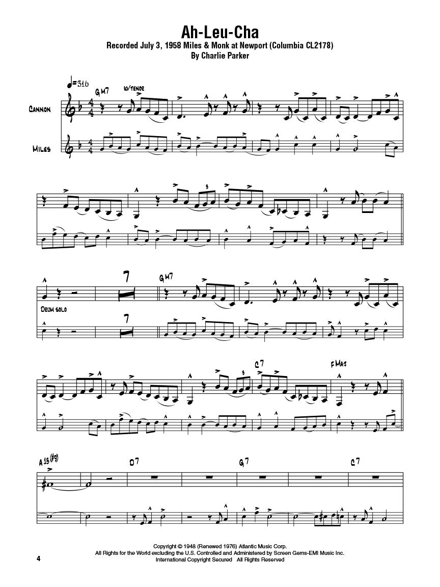 Adderley: Omnibook for C Instruments