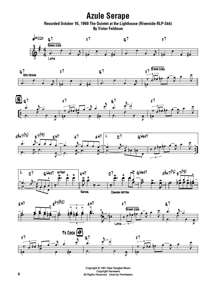 Adderley: Omnibook for B-flat Instruments