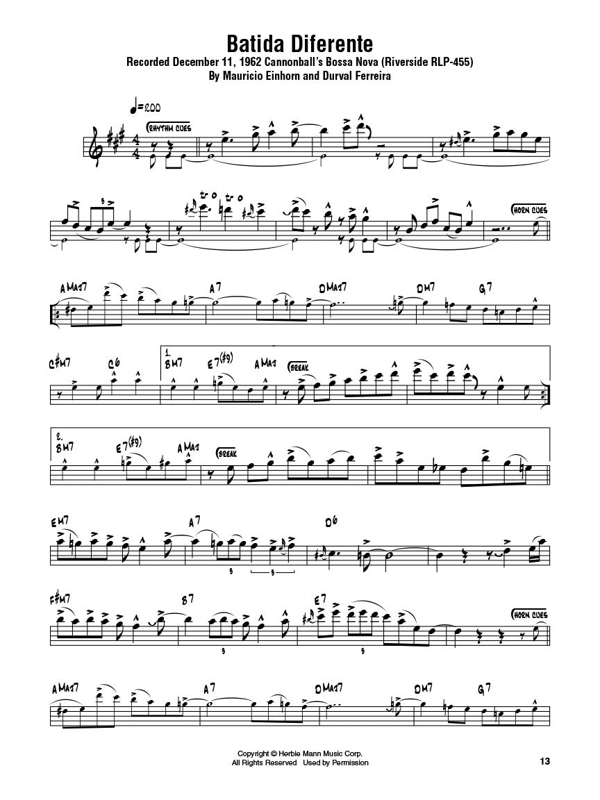 Adderley: Omnibook for B-flat Instruments