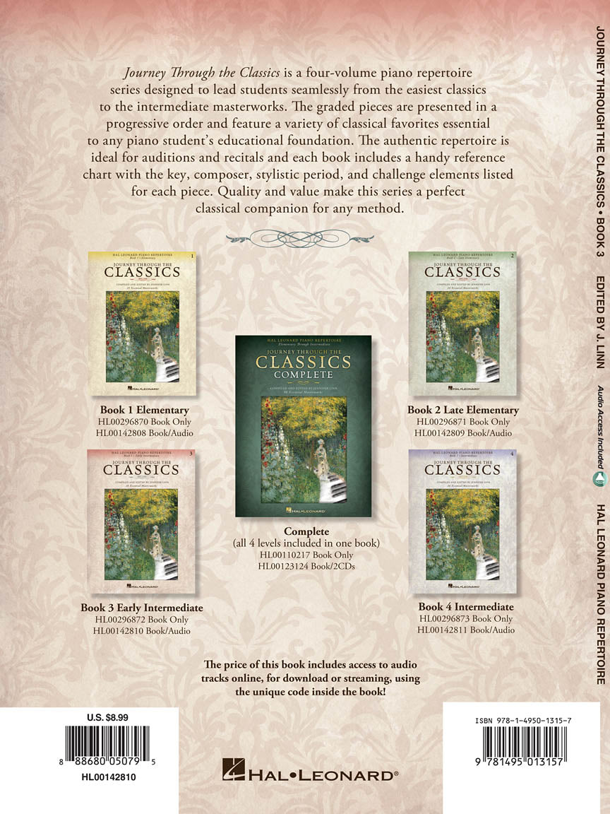 Journey Through the Classics: Book 3 Early Intermediate