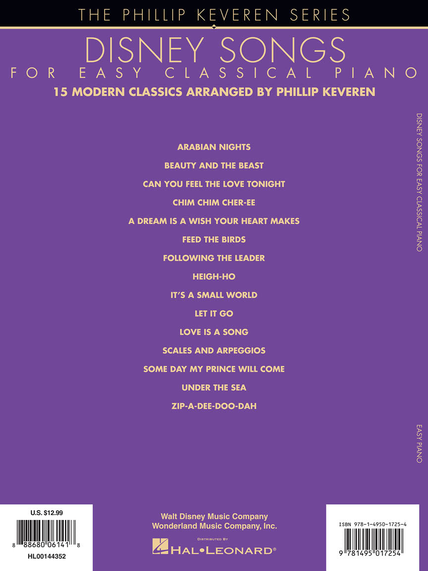 Disney Songs for Easy Classical Piano