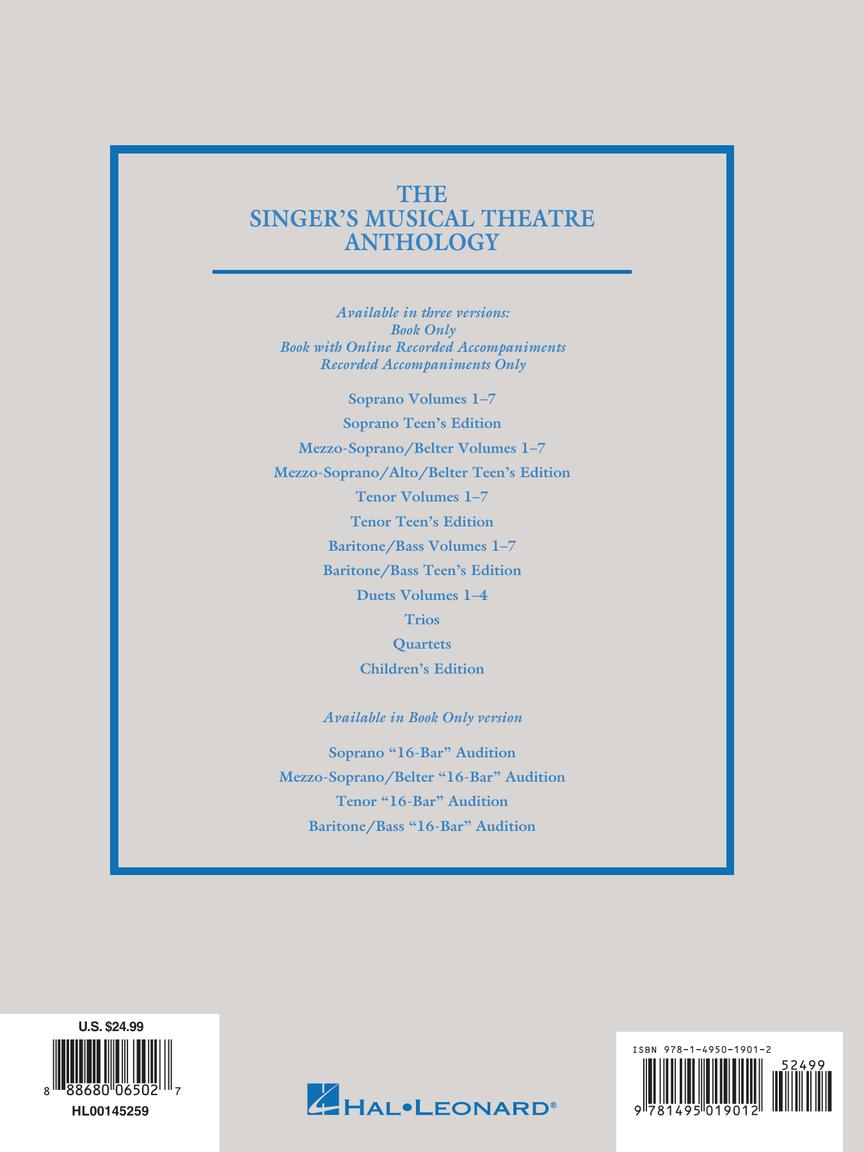 Singer's Musical Theatre Anthology Mezzo-Soprano/Belter Book Only Volume 6