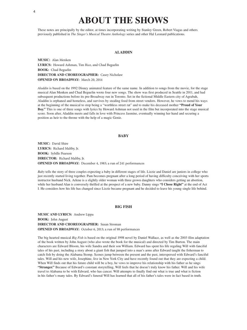 Singer's Musical Theatre Anthology - Tenor Vol 6