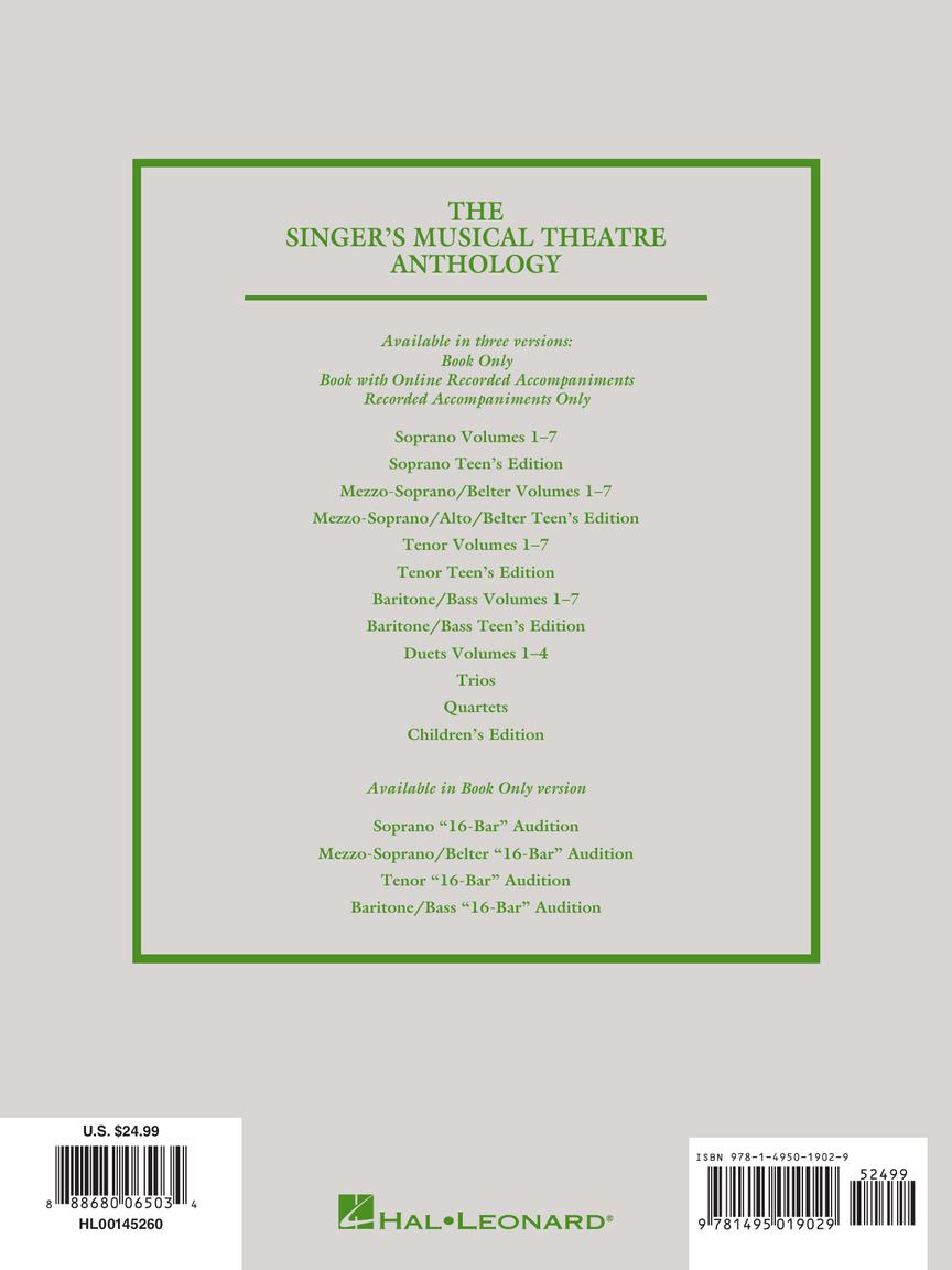 Singer's Musical Theatre Anthology - Tenor Vol 6