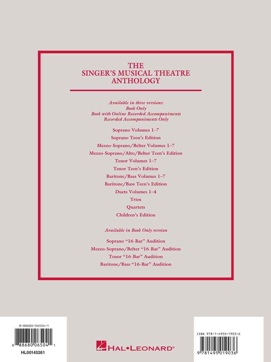 Singer's Musical Theatre Anthology