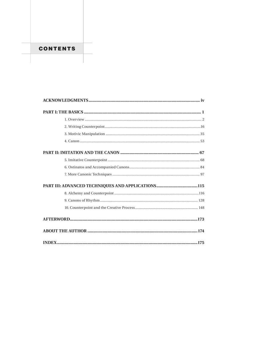 Contemporary Counterpoint