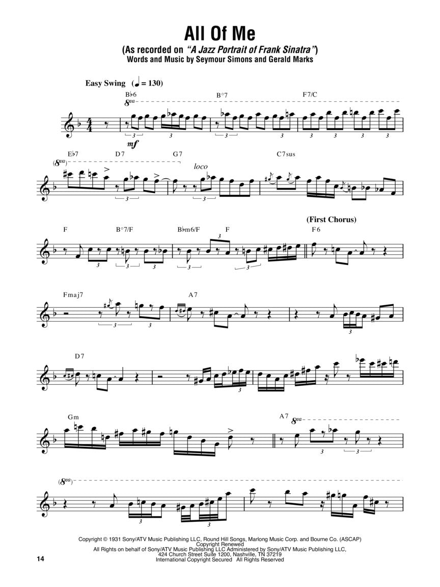 Peterson, Oscar - Omnibook for Single Line E-flat Instruments