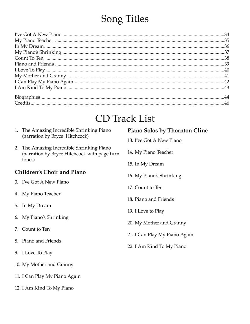 Amazing Incredible Shrinking Piano, The