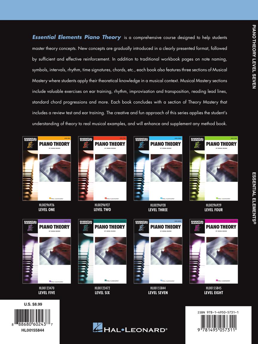 Essential Elements Piano Theory - Level 7