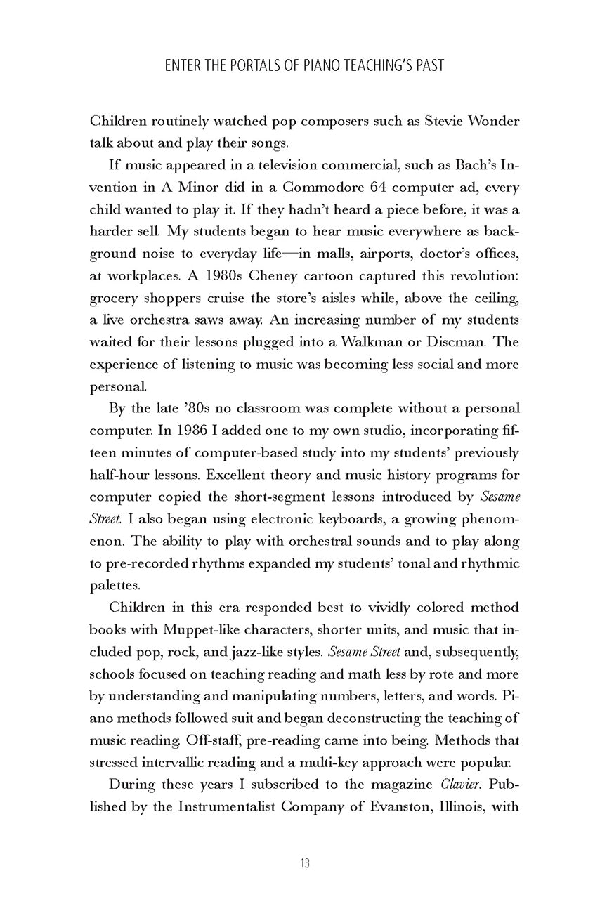 Music of Teaching: Learning to Trust Students' Natural Development