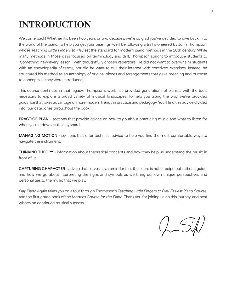 Thompson: Play Piano Again