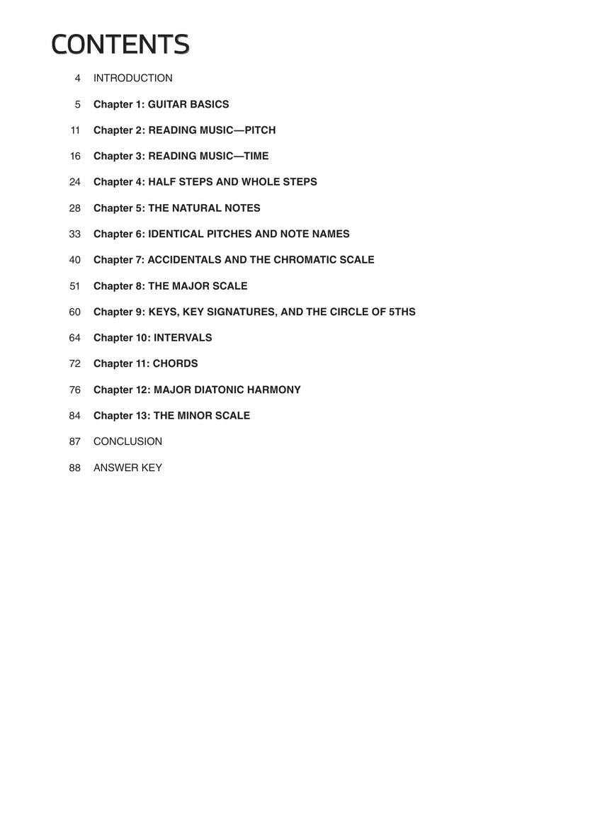 Guitar Theory Workbook