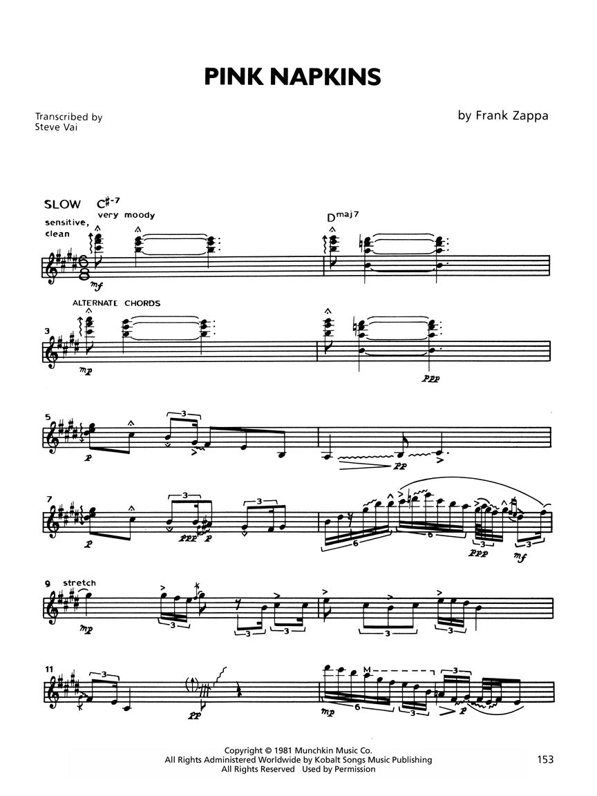 Zappa, Frank - Guitar Book