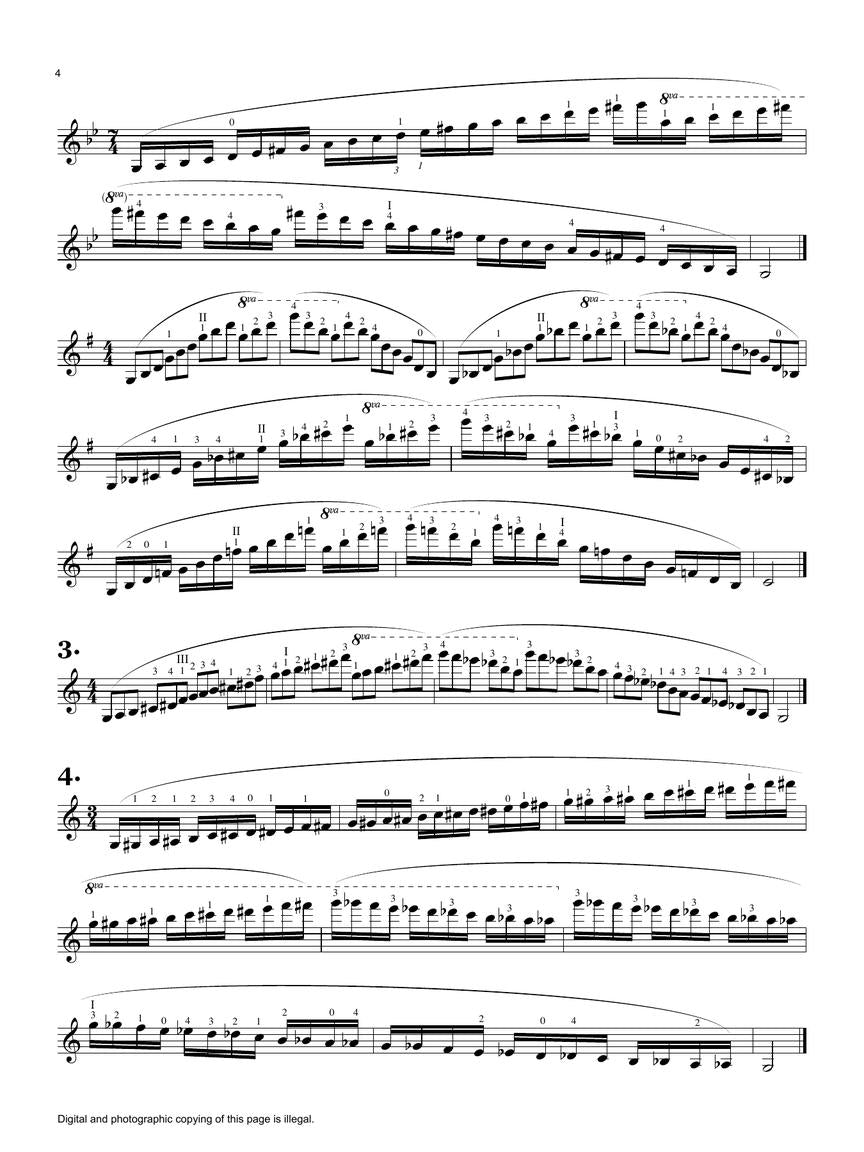 Heifetz The Scale Book for Violin