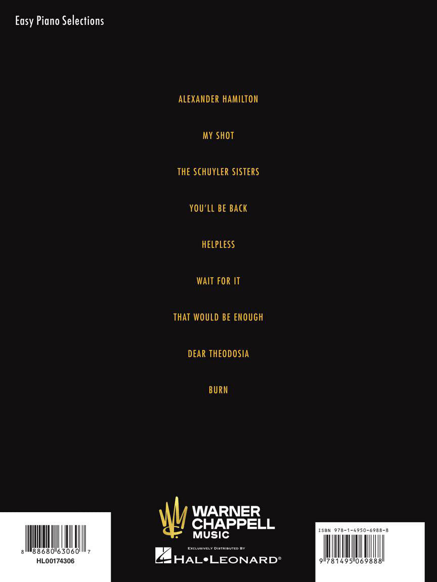 Hamilton - Easy Piano Selections