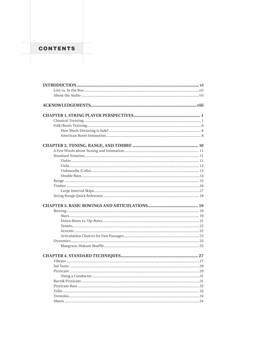 Arranging for Strings