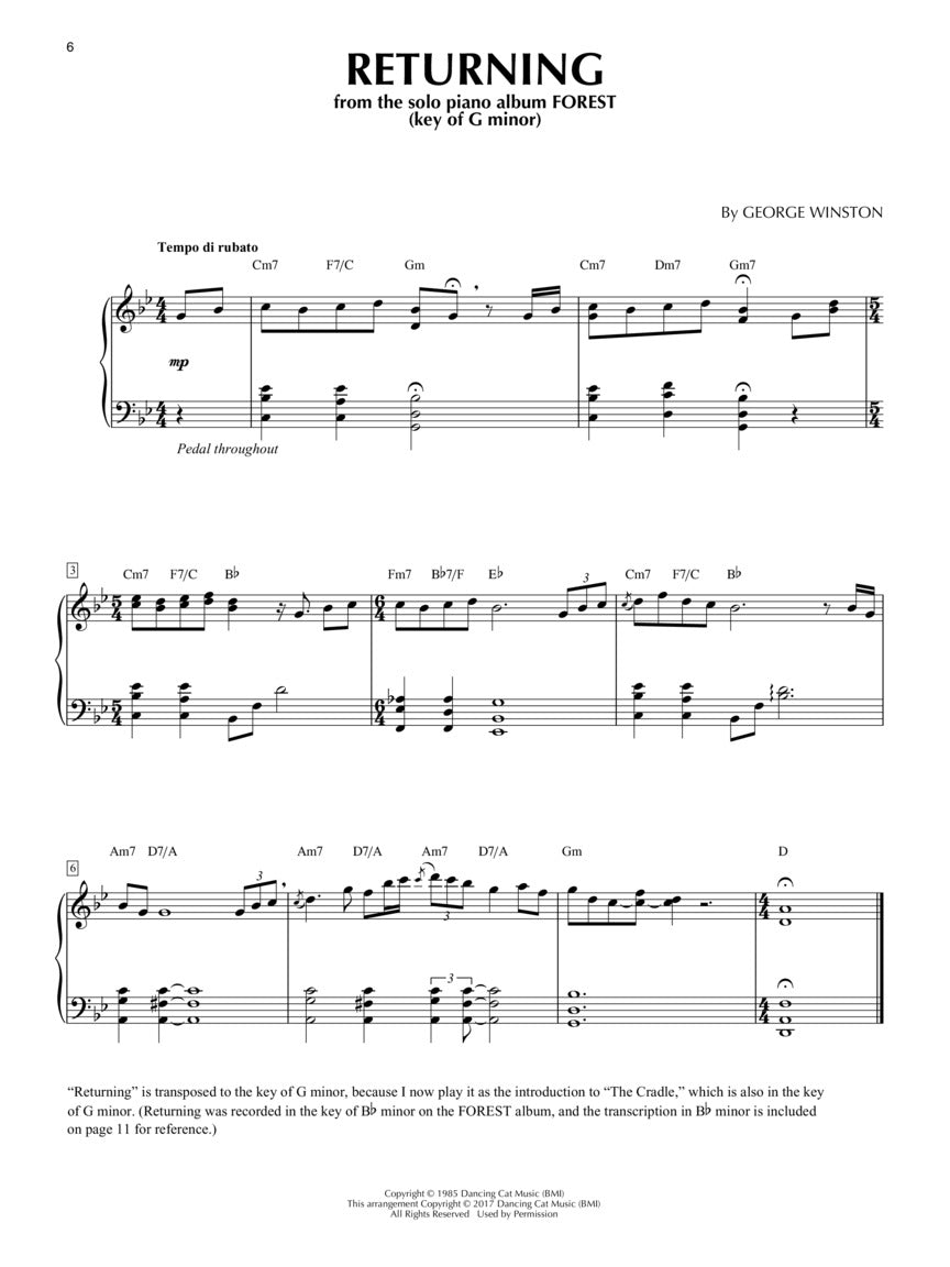 Winston, George - Solo Piano Collection