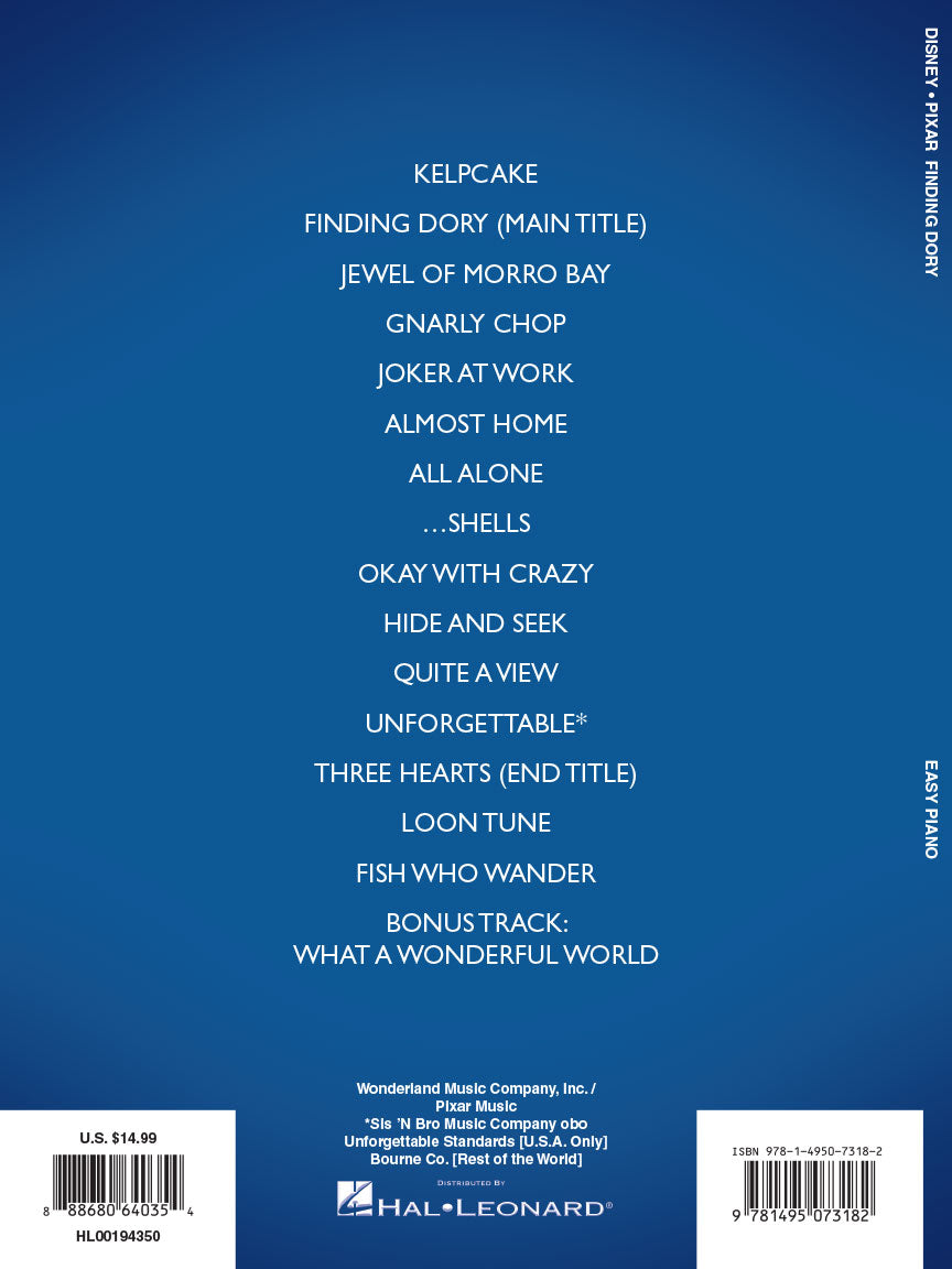 Finding Dory Easy Piano