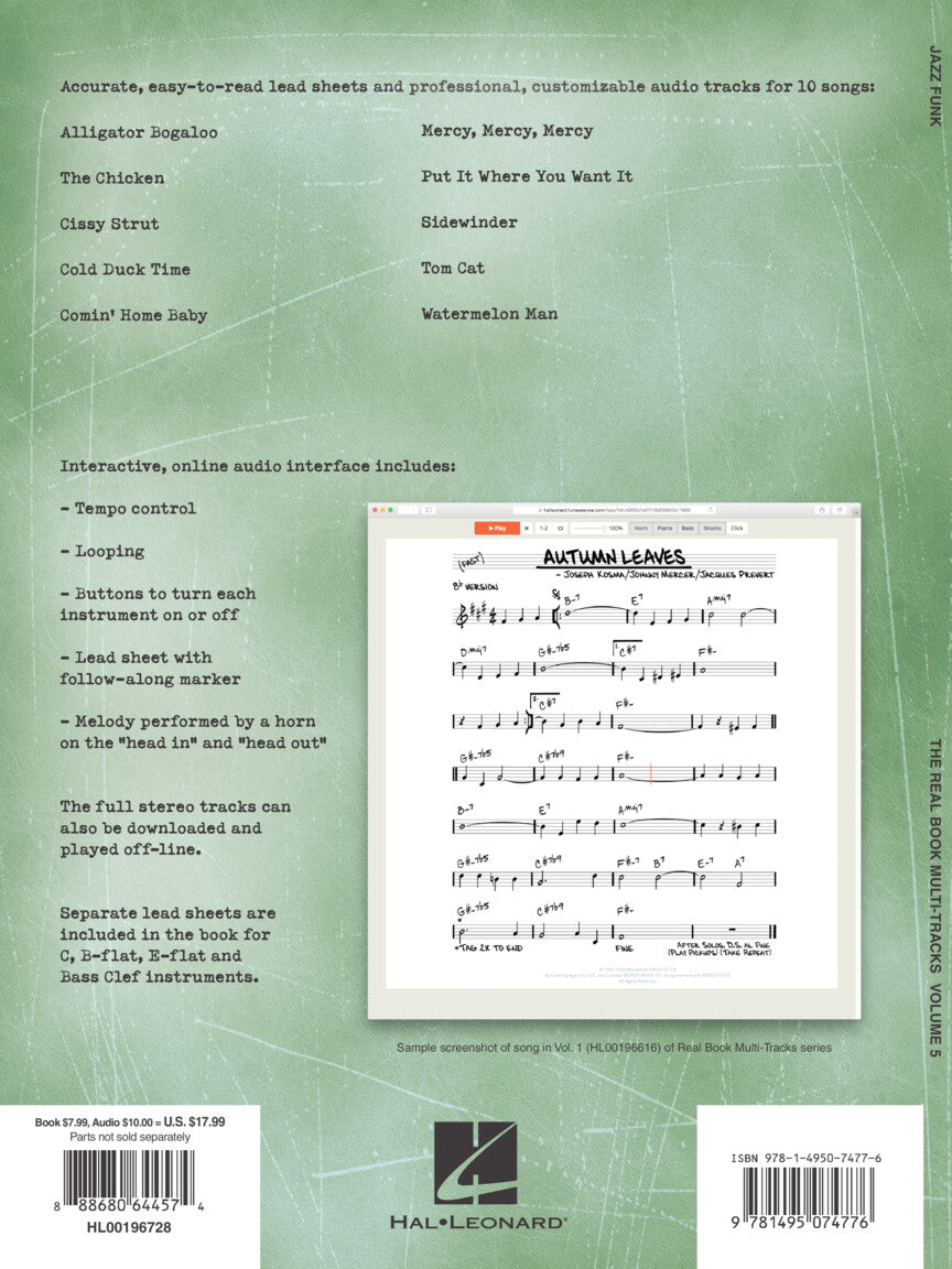 Jazz Funk Play-Along - Real Book Multi-Tracks Vol. 5