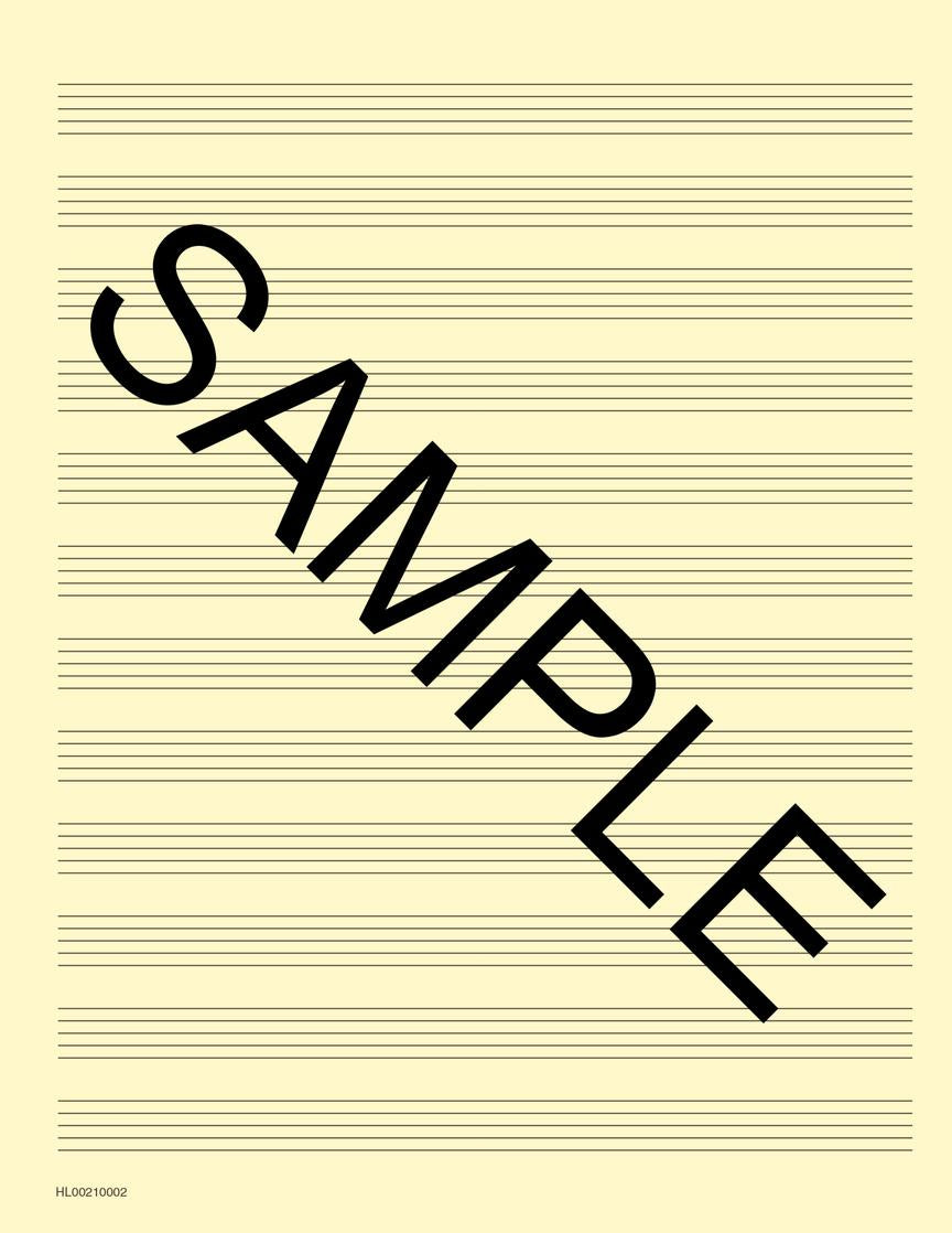 Manuscript Paper Notepad: Hal Leonard, Deluxe Pad (Blue Cover) 64pgs, 12 stave, (8.5"x11")