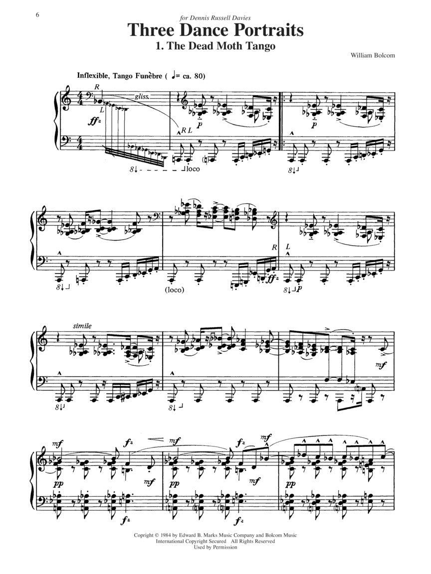 Bolcom Piano Works