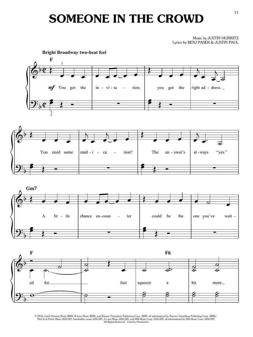 La La Land - Easy Piano Music from the Motion Picture Soundtrack