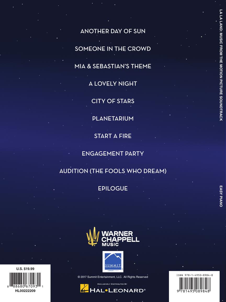 La La Land - Easy Piano Music from the Motion Picture Soundtrack