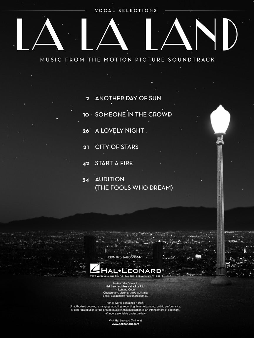La La Land - Music from the Motion Picture Soundtrack Vocal Selections