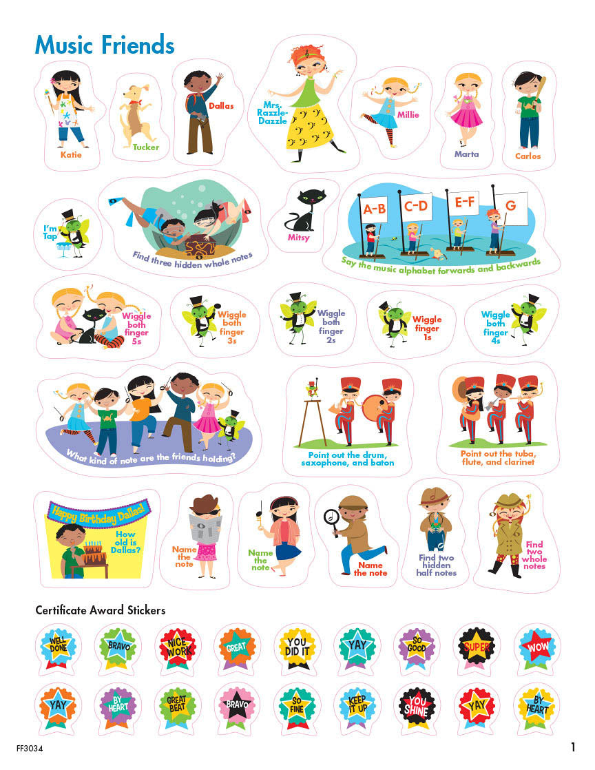 Stickers: Faber My First Piano Adventure Sticker Book