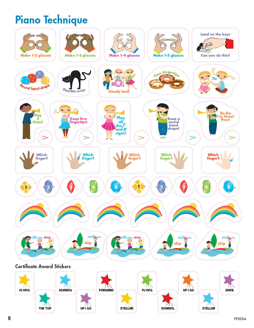 Stickers: Faber My First Piano Adventure Sticker Book