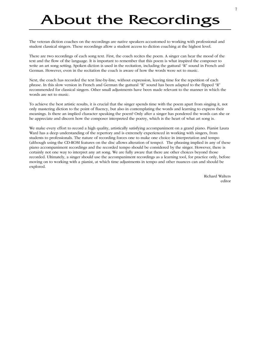 Art Song Anthology, The - Low Voice